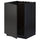 METOD - METOD Base cabinet for sink, black/Nickebo matt anthracite, 60x60 cm
