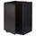 METOD - METOD Base cabinet for sink, black/Upplöv matt anthracite, 60x60 cm