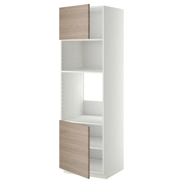 METOD - Oven/micro cabinet, 2 doors/shelves , 60x60x200 cm - best price from Maltashopper.com 29456221