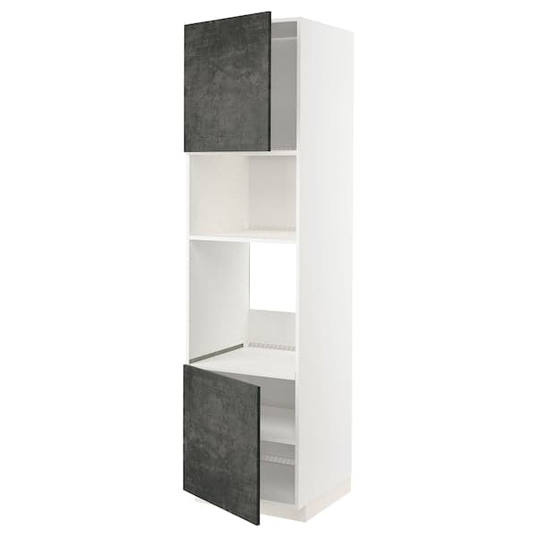 METOD - Oven/micro cabinet, 2 doors/shelves , 60x60x220 cm - best price from Maltashopper.com 99462191