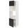 METOD - METOD Hi cb f oven/micro w 2 drs/shelves, white/Nickebo matt anthracite, 60x60x200 cm