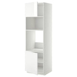 METOD high cabinet f built-in appliances, white/Ringhult white, 60x60x200 cm