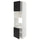 METOD - Hi cb f oven/micro w 2 drs/shelves, white/Upplöv matt anthracite , 60x60x220 cm