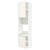 METOD high cabinet f built-in appliances, white/Veddinge white, 60x60x240 cm