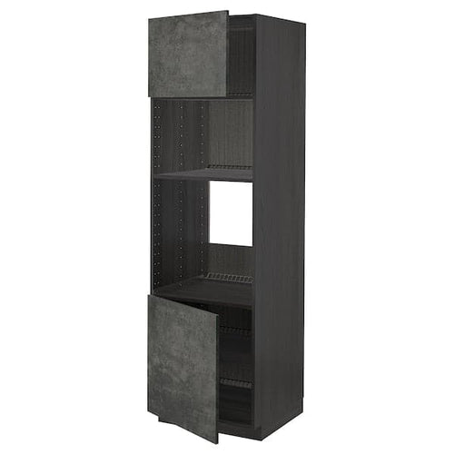 METOD - Oven/micro cabinet, 2 doors/shelves , 60x60x200 cm