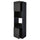 METOD hi cb f oven/micro w 2 drs/shelves, black/Upplöv matt anthracite, 60x60x220 cm