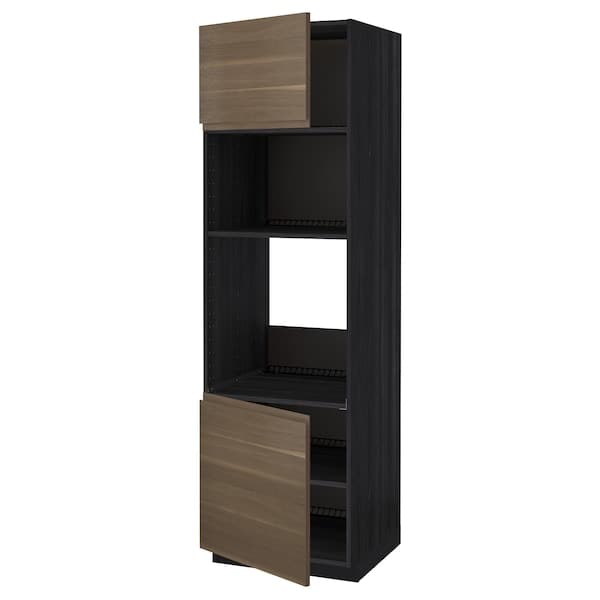METOD - Oven/micro cabinet, 2 doors/shelves , 60x60x200 cm - best price from Maltashopper.com 89458646