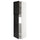 METOD - METOD High cabinet for fridge w 2 doors, white/Lerhyttan black stained, 60x60x220 cm