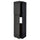 METOD high cabinet for fridge w 2 doors, black/Upplöv matt anthracite, 60x60x220 cm
