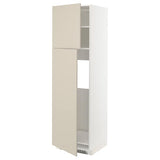 METOD high cabinet for fridge w 2 doors
