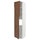 METOD high cab for fridge with 3 doors, white Enköping/brown walnut effect, 60x60x240 cm