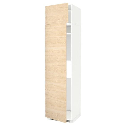 METOD - Hi cab f fridge or freezer w 2 drs, white/Askersund light ash effect , - best price from Maltashopper.com 09466424