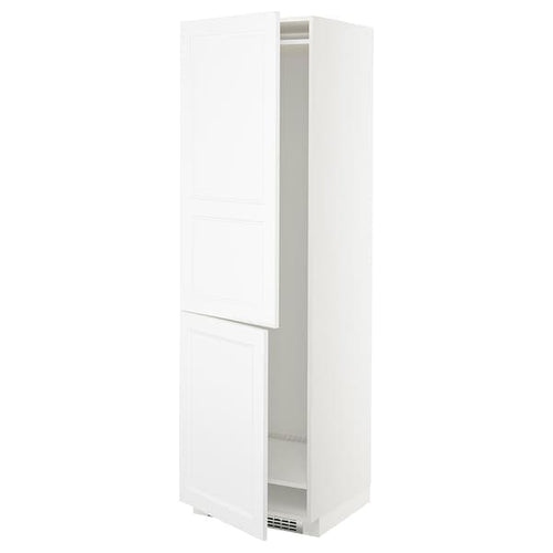 METOD - Hi cab f fridge or freezer w 2 drs, white/Axstad matt white, 60x60x200 cm