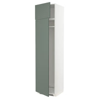 METOD - Hi cab f fridge or freezer w 2 drs, white/Bodarp grey-green, 60x60x240 cm - best price from Maltashopper.com 69465172