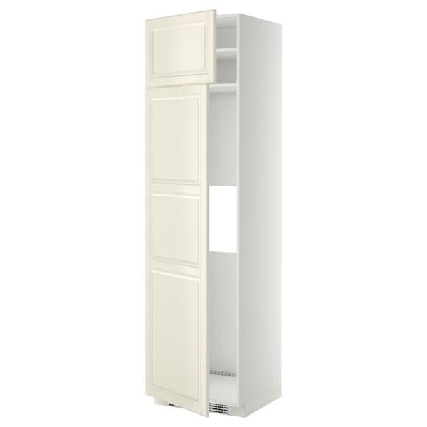 METOD - Hi cab f fridge or freezer w 2 drs, white/Bodbyn off-white, 60x60x220 cm