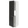 METOD - METOD Hi cab f fridge or freezer w 2 drs, white/Nickebo matt anthracite, 60x60x200 cm