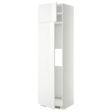 METOD hi cab f fridge or freezer w 2 drs, white/Ringhult white, 60x60x220 cm