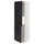 METOD - METOD Hi cab f fridge or freezer w 2 drs, white/Upplöv matt anthracite, 60x60x200 cm