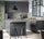 METOD - METOD Hi cab f fridge or freezer w 2 drs, white/Voxtorp dark grey, 60x60x200 cm