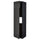 METOD - METOD Hi cab f fridge or freezer w 2 drs, black/Nickebo matt anthracite, 60x60x220 cm