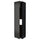 METOD - METOD Hi cab f fridge or freezer w 2 drs, black/Nickebo matt anthracite, 60x60x240 cm