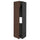 METOD - Hi cab f fridge or freezer w 2 drs, black/Sinarp brown , 60x60x220 cm