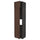 METOD hi cab f fridge or freezer w 2 drs, black/Sinarp brown, 60x60x240 cm
