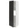 METOD - High cab f fridge or freezer w door, white/Nickebo matt anthracite , 60x60x200 cm