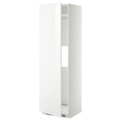 METOD - High cab f fridge or freezer w door, white/Ringhult white, 60x60x200 cm