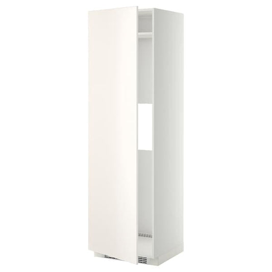 Ikea METOD - High cab f fridge or freezer w door, white/Veddinge white, 60x60x200 cm