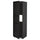 METOD - METOD High cab f fridge or freezer w door, black/Lerhyttan black stained, 60x60x200 cm