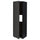 METOD - METOD High cab f fridge or freezer w door, black/Nickebo matt anthracite, 60x60x200 cm
