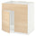 METOD - METOD Base cabinet f sink w 2 doors/front, white/Askersund light ash effect, 80x60 cm