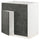 METOD base cabinet f sink w 2 doors/front, 80x60 cm