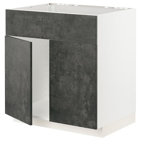 METOD - Sink unit 2 doors/front, 80x60 cm