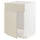 METOD - METOD Base cabinet f sink w door/front, white/Havstorp beige, 60x60 cm