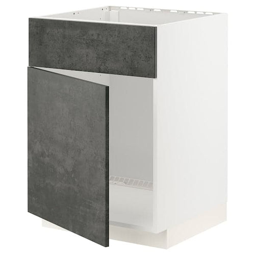 METOD - Sink unit with door/front, 60x60 cm