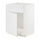 METOD base cabinet f sink w door/front, white/Stensund white, 60x60 cm
