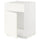 METOD - METOD Base cabinet f sink w door/front, white/Vallstena white, 60x60 cm