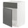 METOD base cabinet f sink w door/front, white/Voxtorp dark grey, 60.0x80.0x60.0 cm