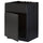 METOD - METOD Base cabinet f sink w door/front, black/Upplöv matt anthracite, 60x60 cm