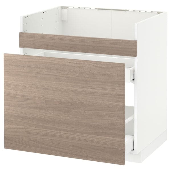 METOD - HAVSEN/3front/2cass sink unit, 80x60 cm