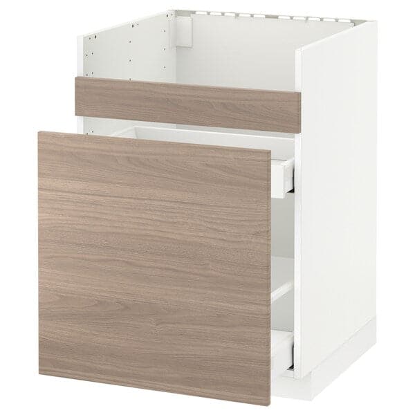 METOD - HAVSEN/3front/2cass sink unit , 60x60 cm