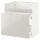 METOD base cb f HAVSEN snk/3 frnts/2 drws, white/Ringhult light grey, 80x60 cm