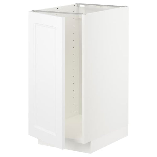 METOD - Base cab f sink/waste sorting, white/Axstad matt white, 40x60 cm