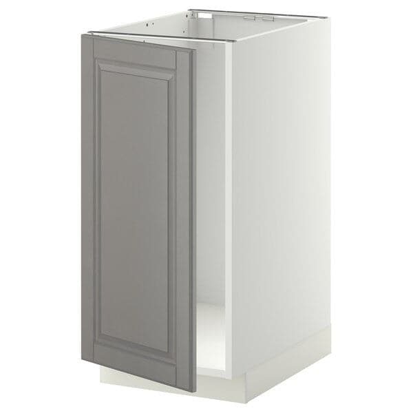 METOD - Base cab f sink/waste sorting, white/Bodbyn grey, 40x60 cm - best price from Maltashopper.com 09457617