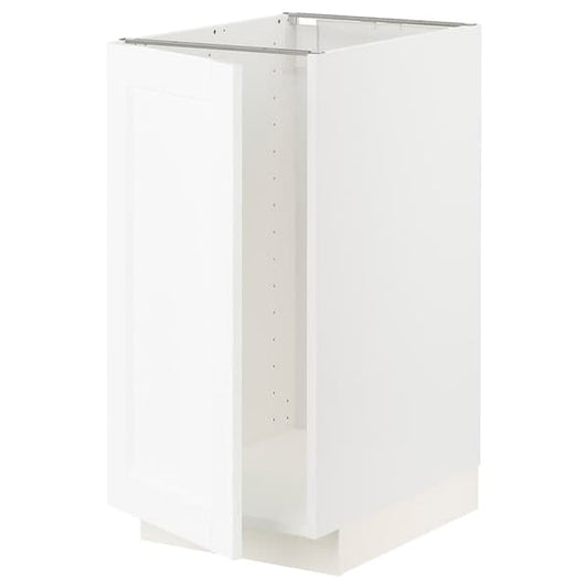Ikea METOD - Base cab f sink/waste sorting, white Enköping/white wood effect, 40x60 cm