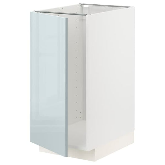 METOD - Base cab f sink/waste sorting, white/Kallarp light grey-blue, 40x60 cm - best price from Maltashopper.com 99479163