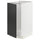 METOD base cab f sink/waste sorting, white/Nickebo matt anthracite, 40.0x80.0x60.0 cm