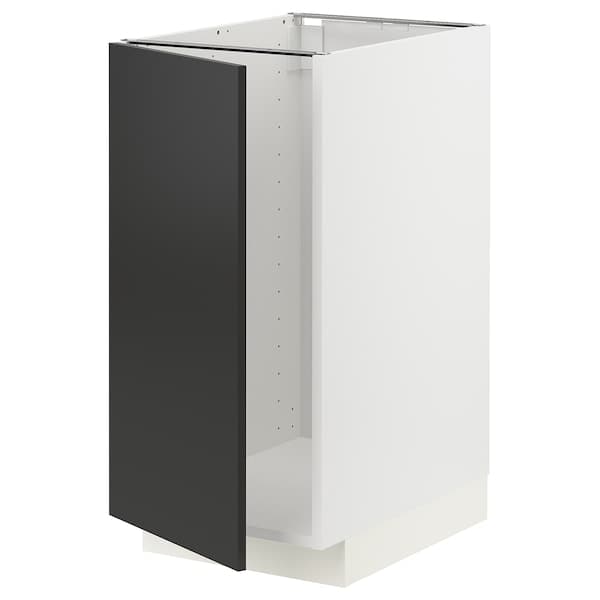 Ikea METOD - Base cab f sink/waste sorting, white/Nickebo matt anthracite, 40x60 cm
